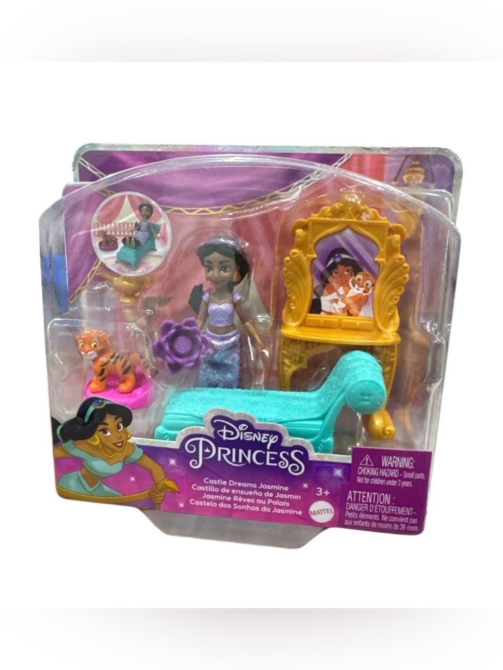 Disney Princess Castle Dreams Jasmine Playset - Includes Jasmine Doll Furniture
